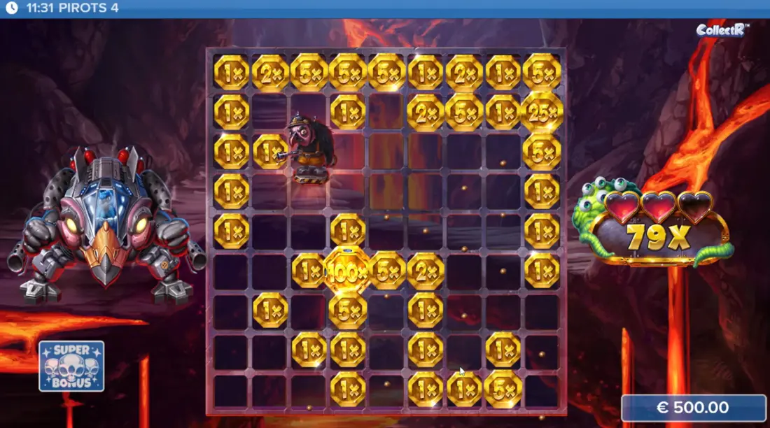 Pirots 4 Inferno Charlie Feature